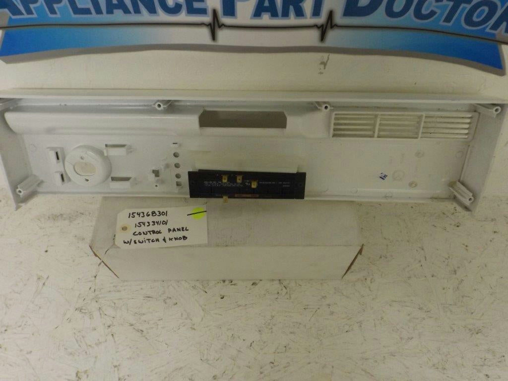 FRIGIDAIRE DISHWASHER 154368301 154334101 CONTROL PANEL W/SWITCH & KNOB USED FRIGIDAIRE DISHWASHER 154368301 154334101 CONTROL PANEL W/SWITCH & KNOB USED